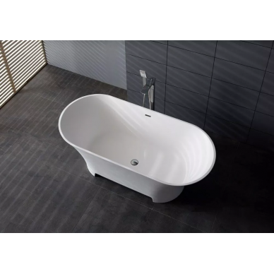 Ванна из литого мрамора Aquanet Bloom Ellipse (TC-S92) (165x75) матовая 7