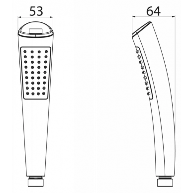 Ручной душ BelBagno CZR (BB-D1LED-CRM) с цифровым индиктаором 3
