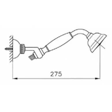 Ручной душ Nicolazzi C7104M CR Metal 1