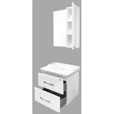 Тумба для ванной Comforty Неаполь-65 (65x56.5x48 см), белый глянцевый 5