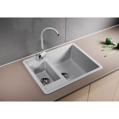 Мойка кухонная Mixline ML-GM21	(525166)	серый 2