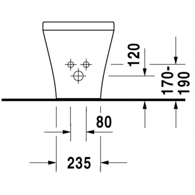 Биде напольное Duravit DuraStyle (2283100000) 3