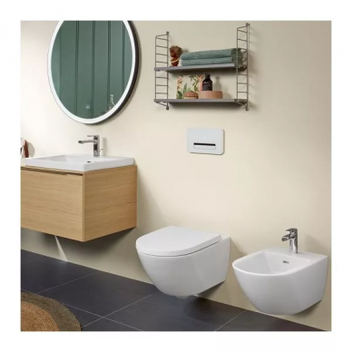 Чаша подвесного унитаза Villeroy & Boch Subway 3.0 TwistFlush (4670TSR1) покрытие CeramicPlus, с микролифтом 7
