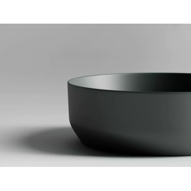 Раковина накладная Ceramicanova Element (CN6022MDH) 39 см, темный антрацит матовый 5