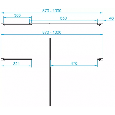 Душевая дверь RGW Passage PA-02 (41080209-11) 90х185 см, профиль хром/стекло прозрачное 1