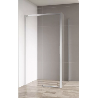 Душевой уголок Cezares Comfort (COMFORT-AH-1-100/90-C-Cr) 100x90 см, профиль хром/стекло прозрачное 2