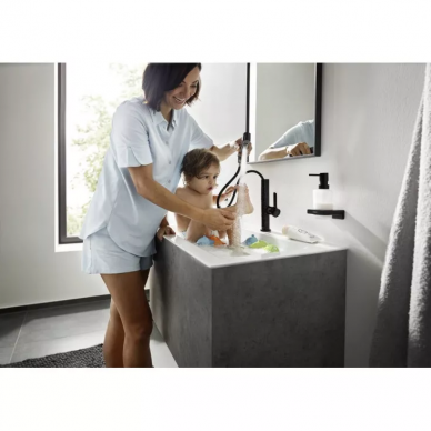 Смеситель для раковины Hansgrohe Finoris 230 2jet Push-Open (76063670) черный матовый 9