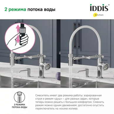Смеситель для кухни Iddis Grange (GRASBFLi05) хром 6