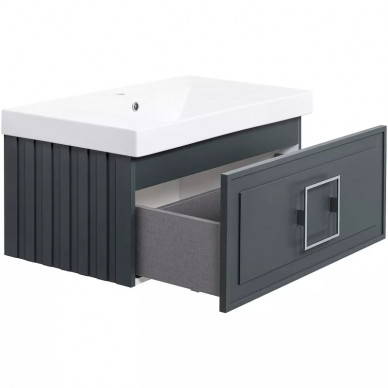 Тумба для ванной La Fenice Cubo 80 (FNC-01-CUB-G-80) Grigio 6