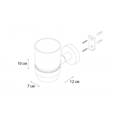 Стакан Fixsen Comfort Chrome (FX-85006) хром 1