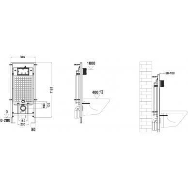 Инсталляция Welt Wasser MARBERG 507 + SALZBACH 004 MT-BL + MAR 507 RD GL-WT в комплекте с унитазом, безободковый, с сидением микролифт 5