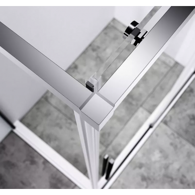 Душевой уголок Vincea Slim-N (VSR-4SN9010CL) 100х90х195 см, профиль хром/стекло прозрачное 1