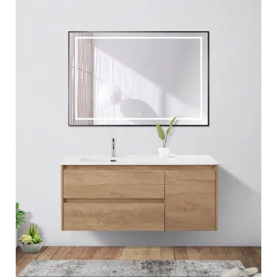 Зеркало BelBagno Kraft (SPC-KRAFT-1200-800-LED-TCH-WARM-NERO) с подсветкой, 80x120 см, черный 7