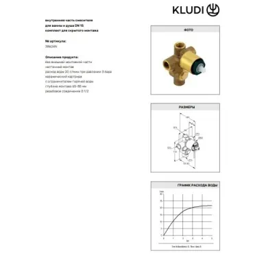 Душевая ситема Kludi Bozz 387363976, скрытого монтажа, 7 в 1, черный матовый 5