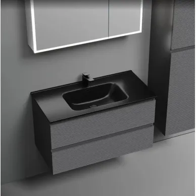 Тумба для ванной Sancos Folk FL90GS 89см, Grey soft 6