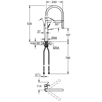 Смеситель для кухни Grohe Essence New (30294000) 1