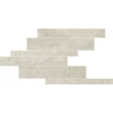 739362 Ardoise Blanc Modulo Listello Sfalsato 21x40 0