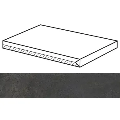 Xtreme Black Lappato Peldano Solid-30 29.75x59.55 0