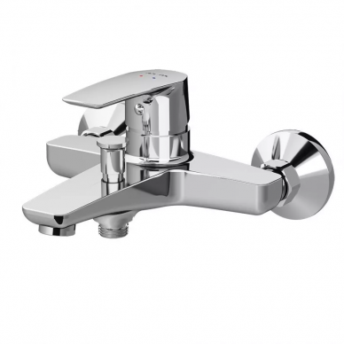 Ванна акриловая Am.Pm Gem (W90ASET-150D3W5) 150х70, с каркасом, шторкой, душевой системой со смесителем для ванны и душа 7