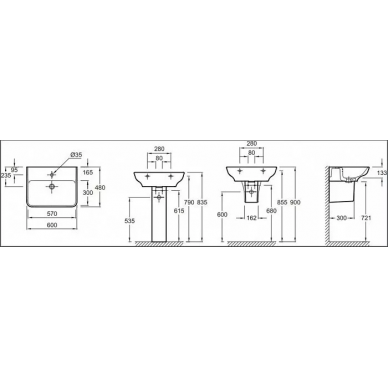 Раковина Jacob Delafon Structura (EGD111-Z-00) 60 см 5