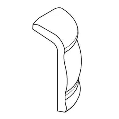 1009397 C-CAP (Spigolo esterno 3) Oro 3x6 0