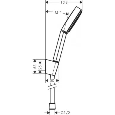 Душевой гарнитур Hansgrohe Pulsify 105 1jet (24301700) матовый белый 1