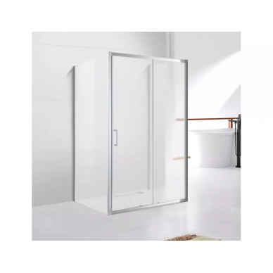 Душевой уголок Cezares Molveno (MOLVENO-AH-12-150/90-P-Cr) 150x90 см, профиль хром/стекло рифленое 5