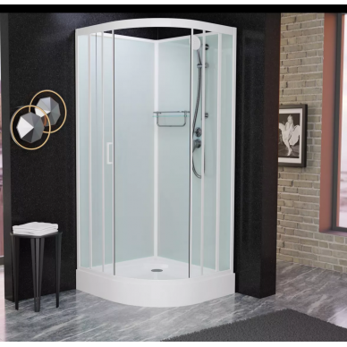 Душевая кабина Frank 400 (F420 White) без крыши 120х120х215 см 10