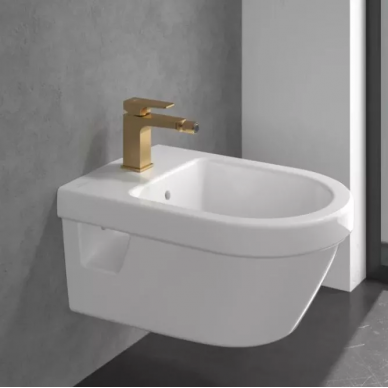 Смеситель для биде Villeroy & Boch Architectura Square (TVB12500100076) золотой сатинированный 5