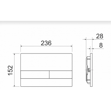 Инсталляция Ceramicanova Envision (CN3007_1002CH_1000) с унитазом Metric Rimless, кнопка хром 5