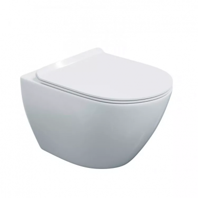 Инсталляция Berges Novum 525 + Puma Rimless + кнопка L1 (белая) в комплекте с унитазом (белый), безободковый, с сидением микролифт 5