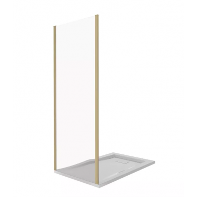 Боковая стенка Good Door Jazz SP-100-C-G (100 см) профиль золото/стекло прозрачное 1