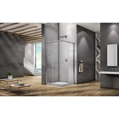 Душевой уголок Good Door Lira CR-100-C-CH (100x100) профиль хром/стекло прозрачное 0