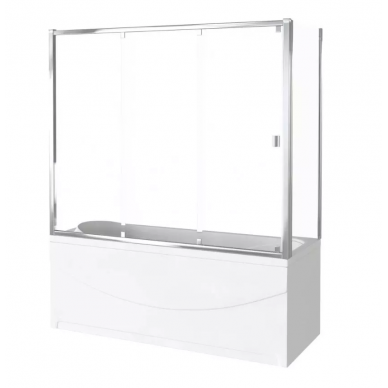 Боковая стенка Good Door Screen SP-80-C-CH (80 см) профиль хром/стекло прозрачное 3