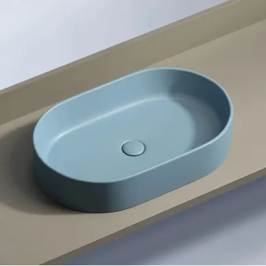 Раковина накладная Ceramicanova Element (CN6048ML) (60.8 см) голубая матовая 5