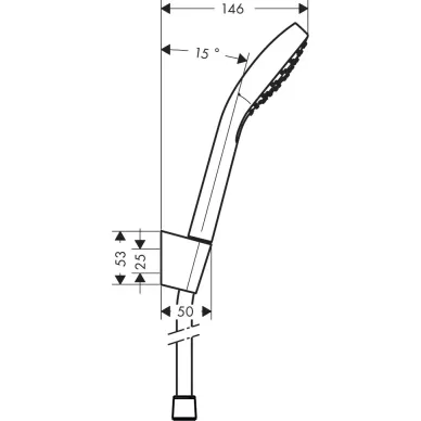 Душевой гарнитур Hansgrohe Select E 26412400 белый/хром 2