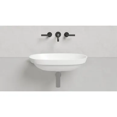 Раковина полувстраиваемая Salini Marea 01 1802101G S-Sense 65x39 см, белая глянцевая 5