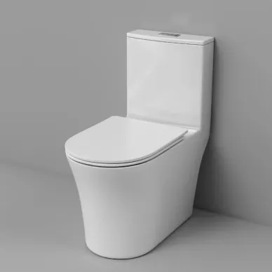 Унитаз напольный Grossman Thin Rim GR-5607SQ смыв Торнадо, безободковый, с тонким сиденьем микролифтом 1