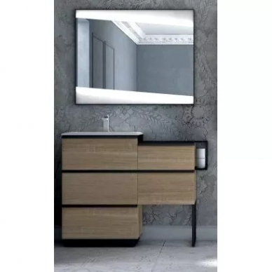 Тумба для ванной Cezares Qubo 60 (Rovere Bruges) (с 2-мя ящиками) 0