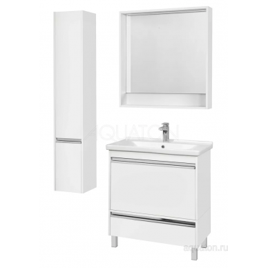 Шкаф - колонна Aquaton Капри L (1A230503KP01L) левый, белый глянец 5