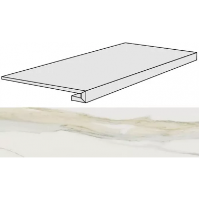 753301 I Classici Calacatta Gold Gradino Matte 33x120x3 0