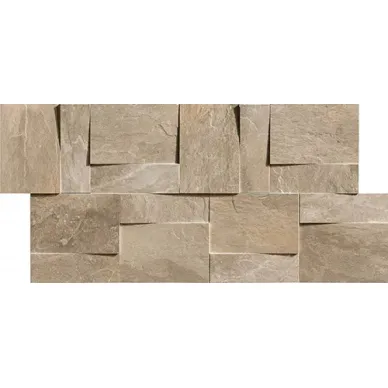 739370 Ardoise Modulo Muretto 3d Ecru 30x30 0