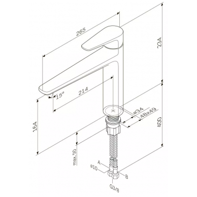 Смеситель для кухни AM.PM Inspire (F5000000) 5