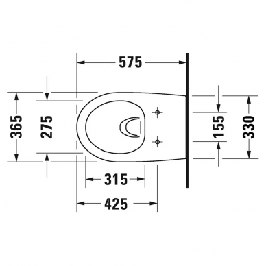 Унитаз подвесной Duravit Architec Rimless (45720900A1) безободковый, с микролифтом 5