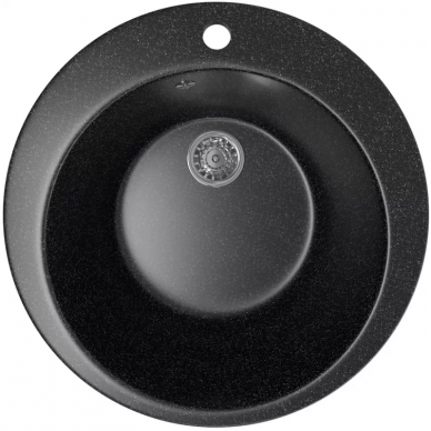 Мойка кухонная Mixline ML-GM13 (525086)	черный 0