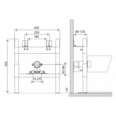 Инсталляция для биде BelBagno (BB024-BD) 5