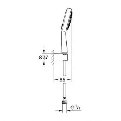 Душевой гарнитур Grohe Power and Soul Cosmopolitan 115 (27838000) 1
