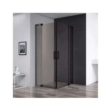Душевой уголок Cezares Slider (SLIDER-A-2-80/90-BR-NERO) 90x90 см, профиль черный/стекло бронзовое 4