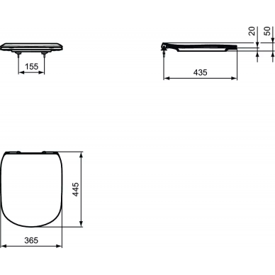 Инсталляция Ideal Standard Prosys в комплекте с унитазом Tesi (V0001D) микролифт 5