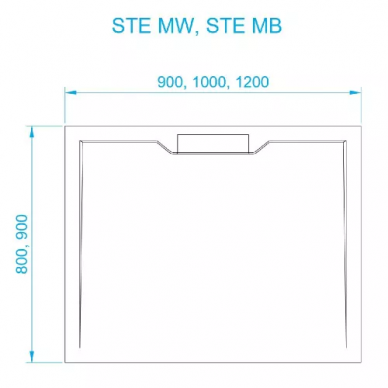 Поддон для душа RGW Stone Tray STE MB (52341099-14) черный мрамор 2